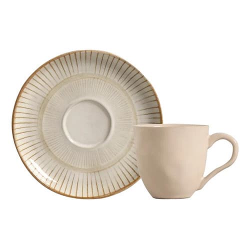 Jogo C/ 6 Xícaras De Café Com Pires Bio Mirage Porto Brasil
