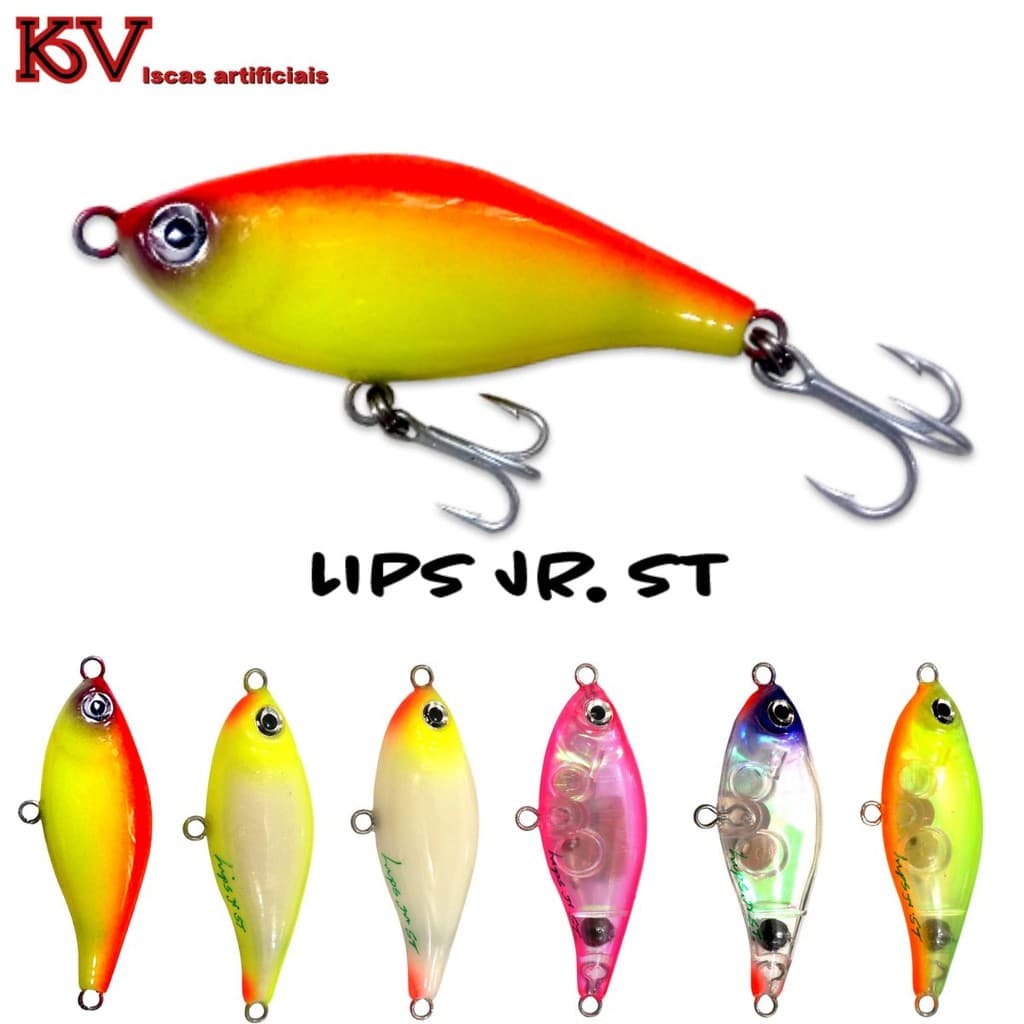 Isca Artificial Lips Stick Jr KV Superficie Tucunaré Robalo