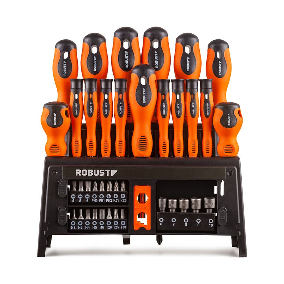 Jogo De Chave Fenda/Phillips 39 Pcs Robust S49001039 - 3370168