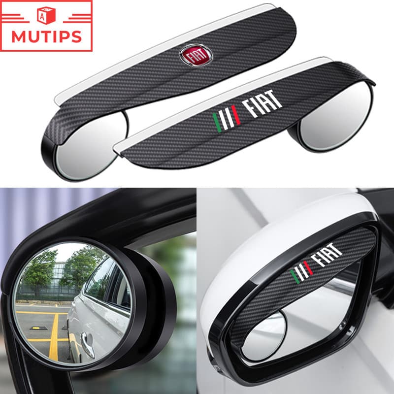 Fiat Carro Vista Traseira Espelho Sobrancelha De Chuva Com Ponto Cego Retrovisor Para Strada Argo Mobi Toro Pulso Rápido Cronos Scudo 500 Titano Palio Idéia Uno Punto
