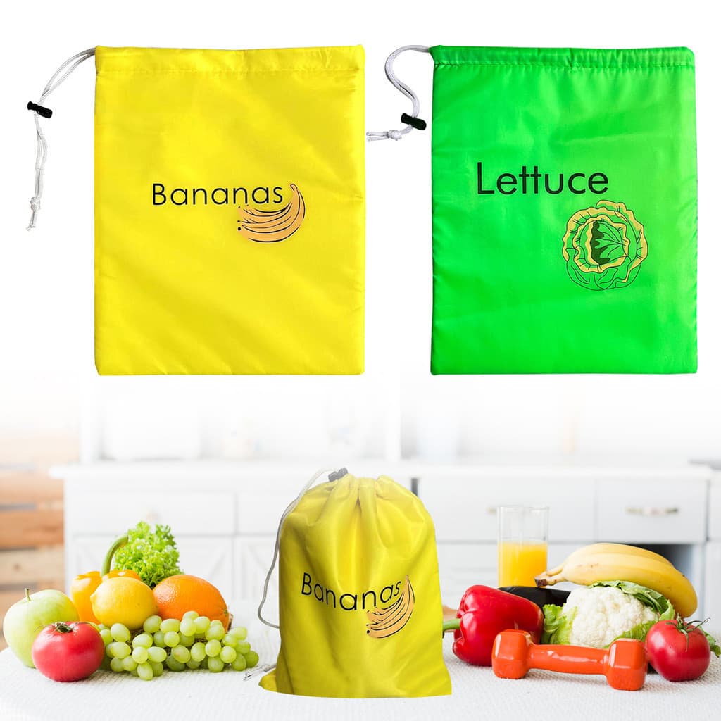 Saco De Armazenamento De Banana E Alface Previne Odores De Conservação De Frutas Legumes
