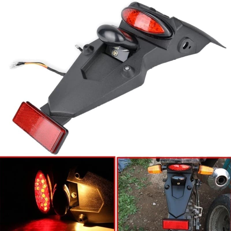 RUN Tampa Da Roda Do Paralama Traseiro Com Luz De Freio LED Lâmpada De Traseira De Advertência Para A Maioria Dos Pára-L