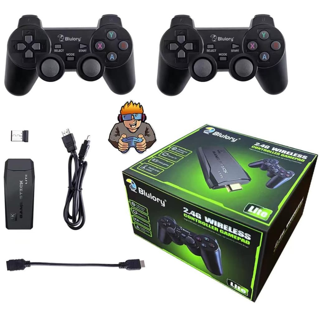 Vídeo Game Clássico Retro Console 4k 10mil Jogo Manete S/fio Premium