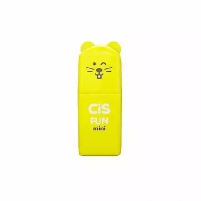 Pincel marca texto Fun Mini Amarelo Neon - Cis