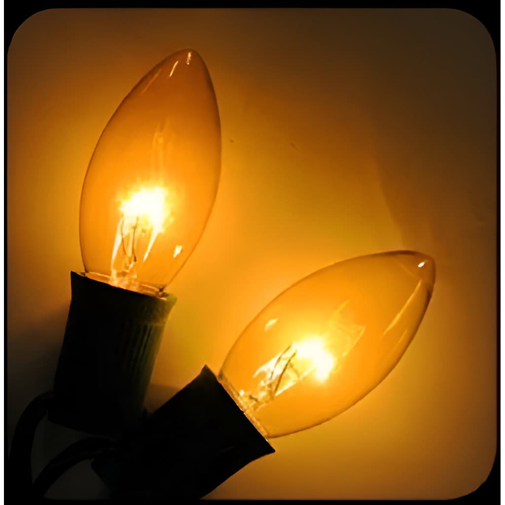 Lampada chupeta e14 7w 127v amarela kit com 3 unidades