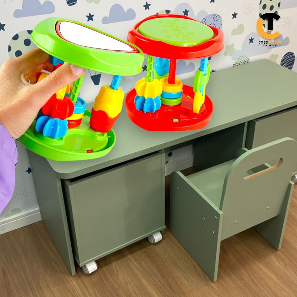 Brinquedo Infantil Educativo Montar Empilhar Sortido Desenvolvimento bebê chocalho