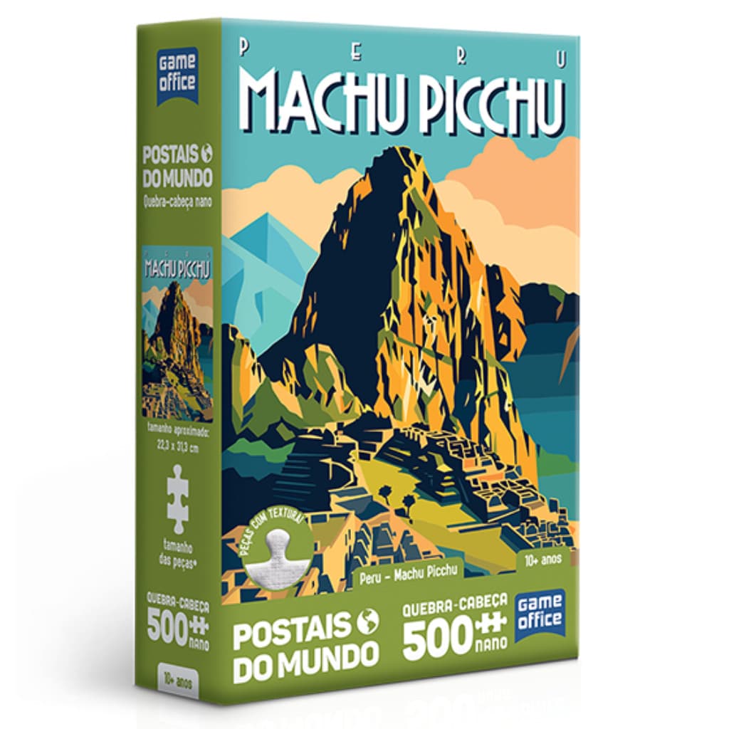 Quebra Cabeça Peru Machu Picchu 500 peças Postais do Mundo