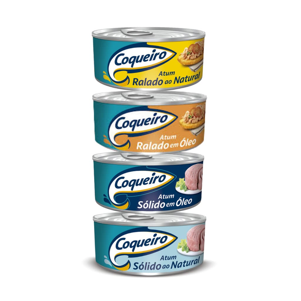 KIT 4 ATUM COQUEIRO SABORES DIVERSOS 170G