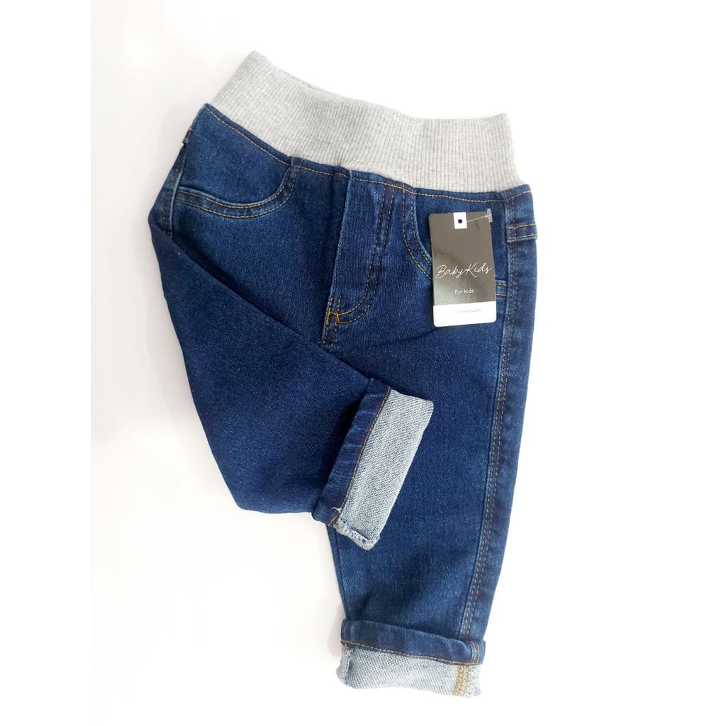 CALÇA JEANS BEBÊ COM ELÁSTICO