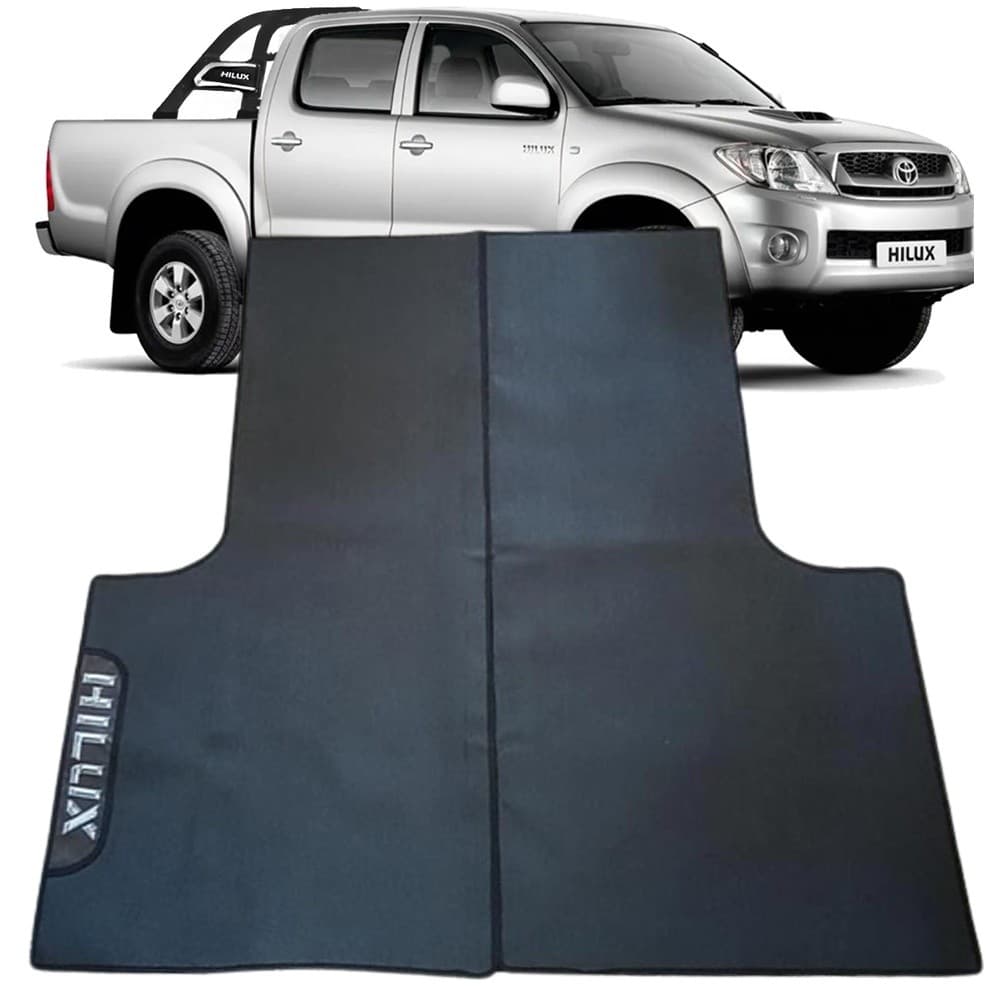 TAPETE CAÇAMBA EMBORRACHADO HILUX CABINE DUPLA 2005 2006 2007 08 2009 2010 2011 2012 2013 2014 2015