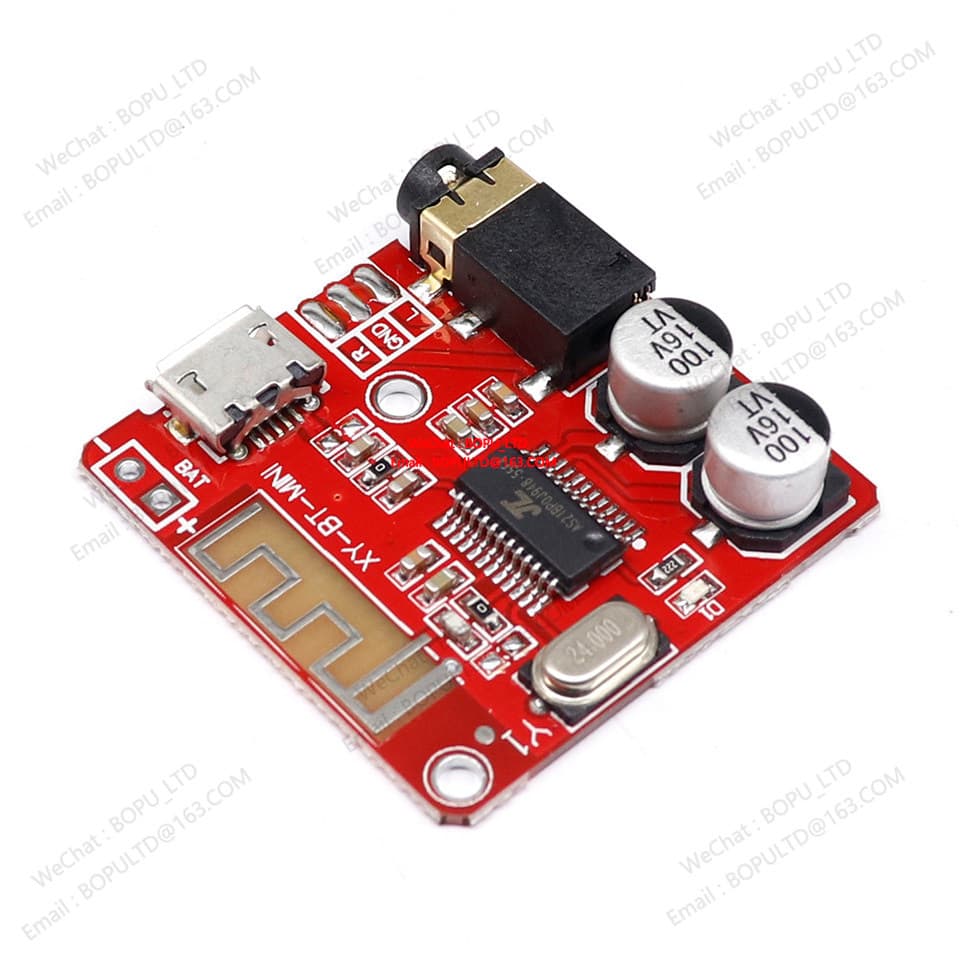 Placa Receptora De Áudio Bluetooth 5.0 MP3 , Decodificadora Sem Perdas , Módulo De Música Estéreo Fio 3.7-5V XY-BT-Mini