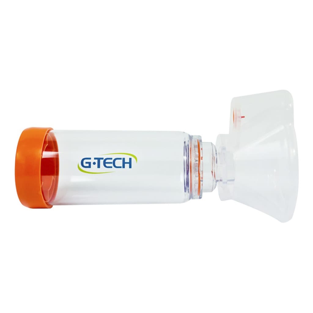 Espaçador Bombinha Asma Medicamento Aerossol Máscaras G-tech