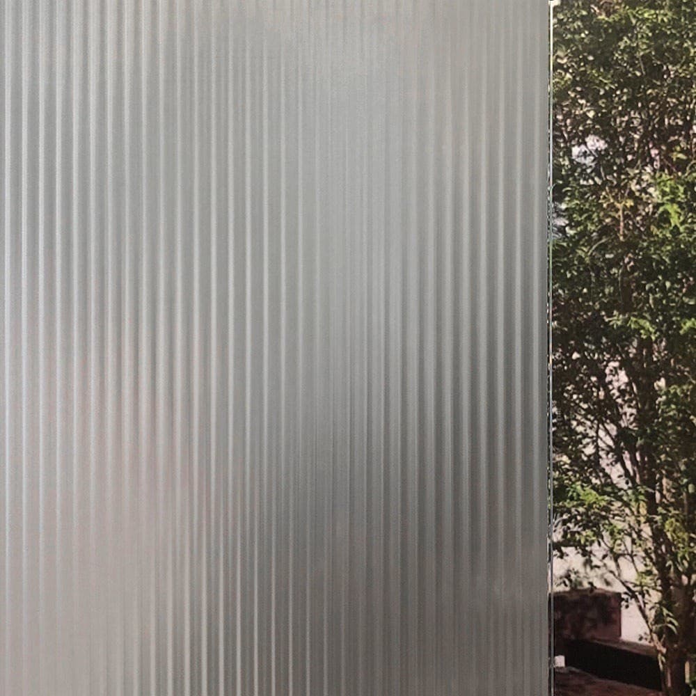 Pelicula Eletrostatica para Vidro Blindex Modelo Canelado Transparente 200x60cm