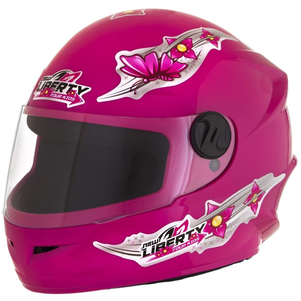 Capacete Moto Fechado Pro Tork Liberty For Kids Girls Viseira Cristal Integral Feminino Menina 54