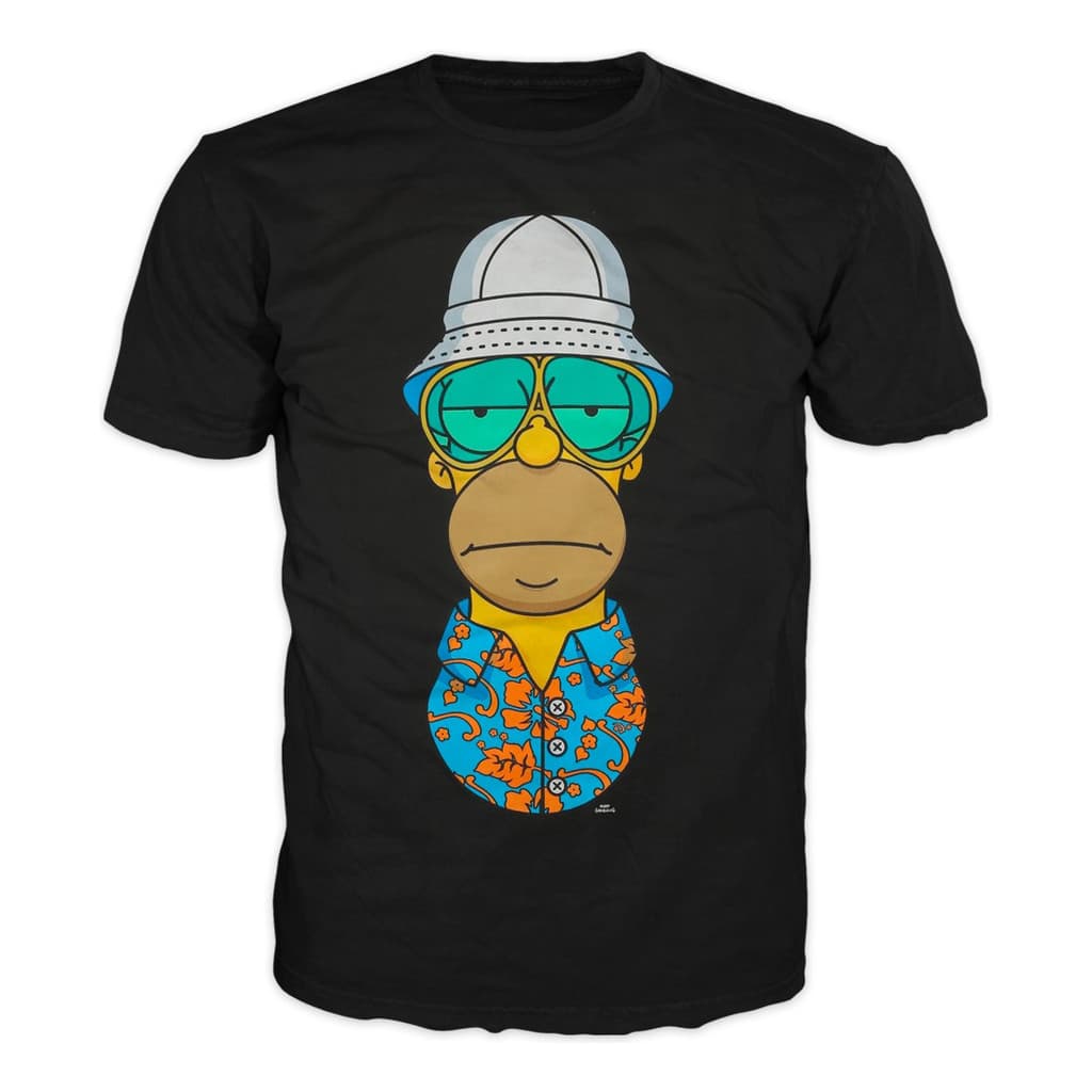 Camiseta de algodão engraçada da moda Homer Simpson