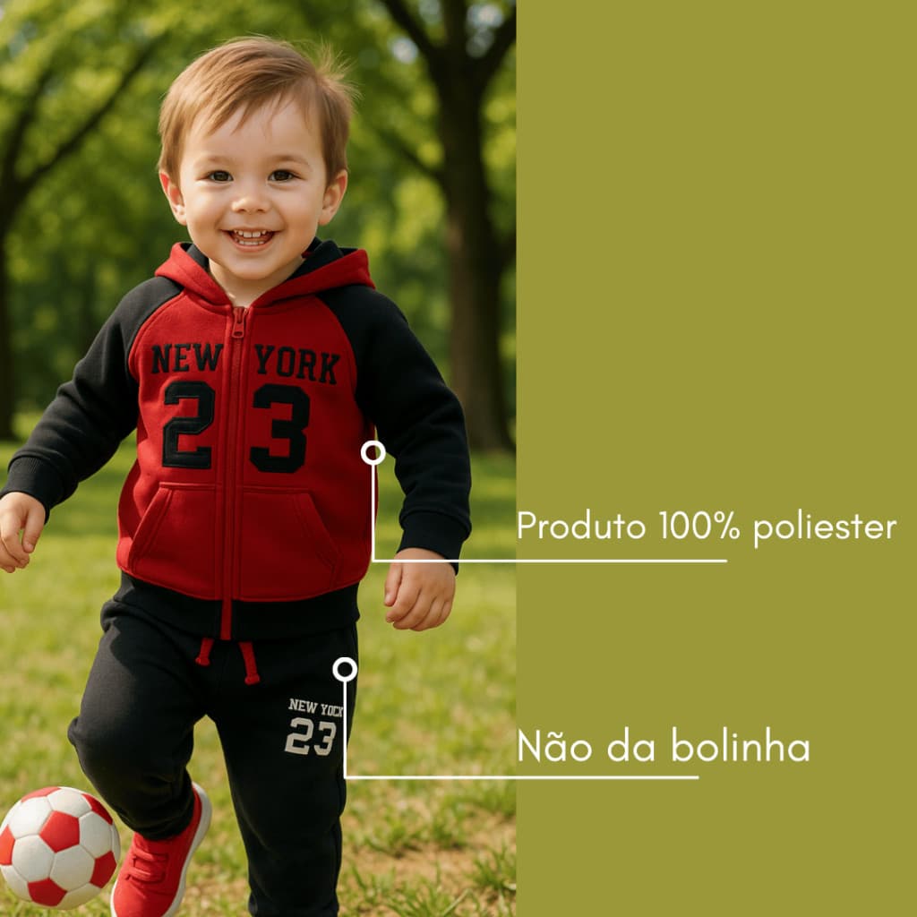 Conjunto 100% poliester Infantil 4 ao 10 Estampa 23 2025 NAO TEM PELUCIA SV