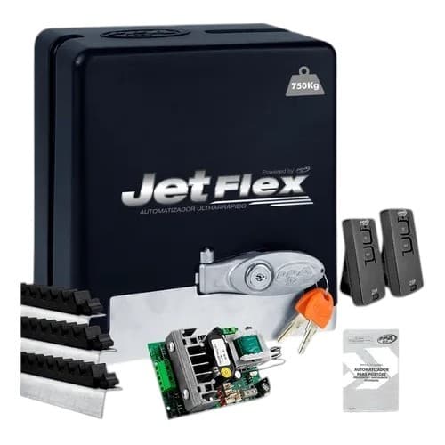 Kit Motor Portão Eletrônico Ppa Dz Stark 750 1/2hp Jetflex 60h