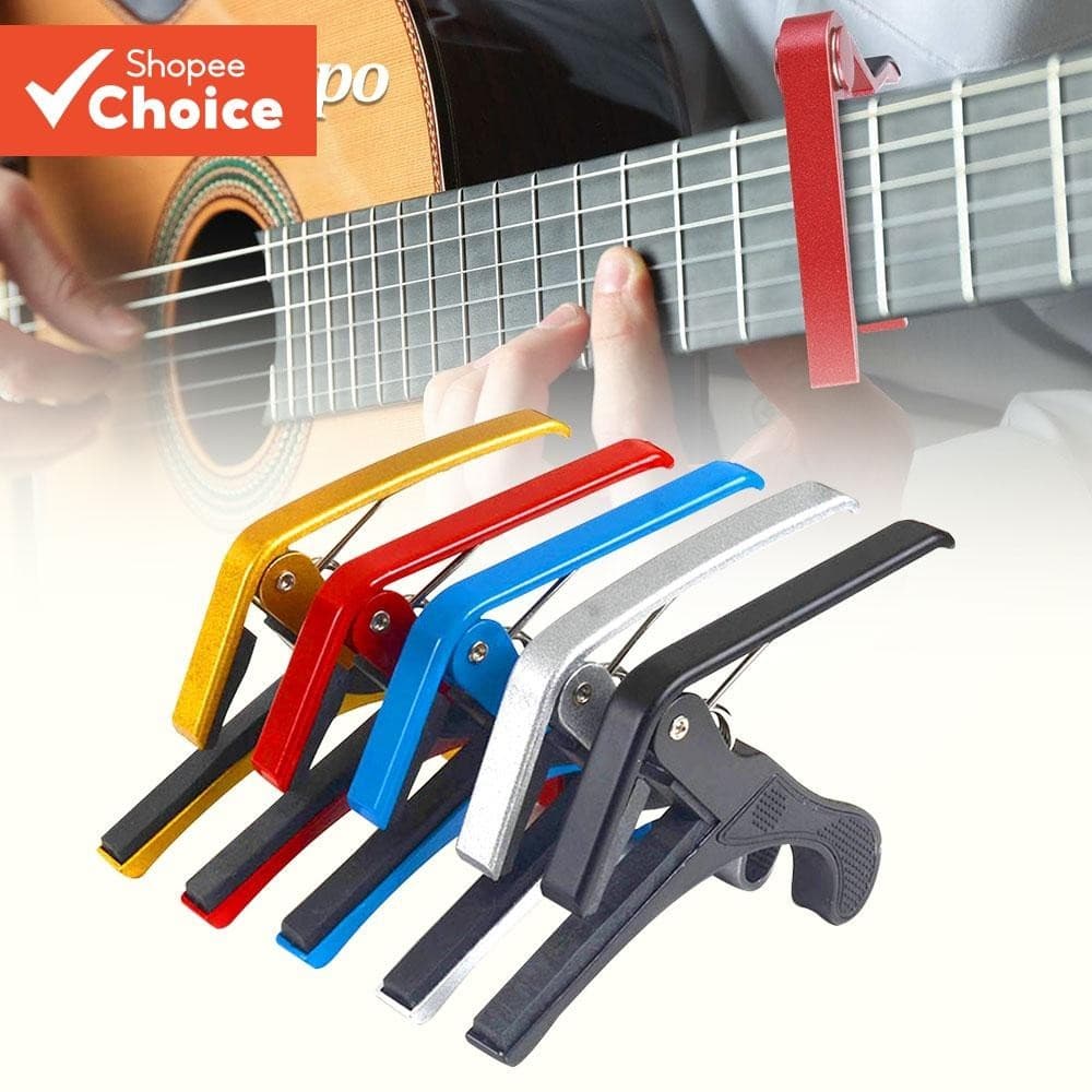 Capo De Liga De Alumínio Para Violão Baixo Elétrico Acústico Ukulele Grampo De Troca Rápida