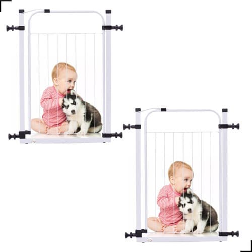 Kit 2 Portão Grade De Proteção Pet Portas Crianças E Caes 79/84