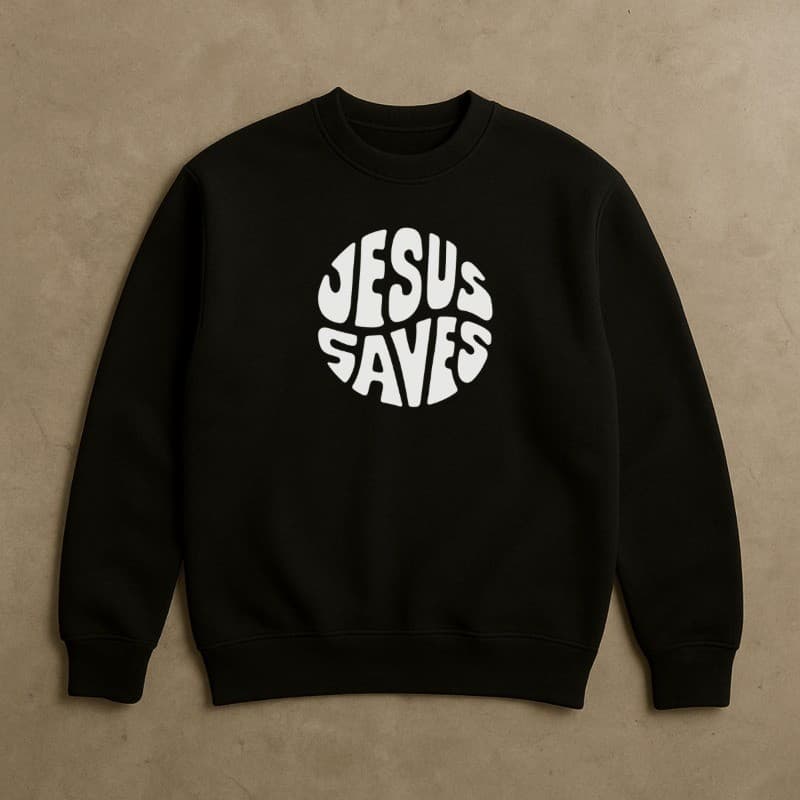 Moletom Blusa de Frio Masculino Careca Gola Redonda Casual 100% Algodão Jesus