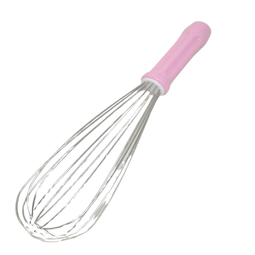 Batedor de Ovos (Fuet) de Aço Inox Rosa 30x7cm Solrac (01 unidade)