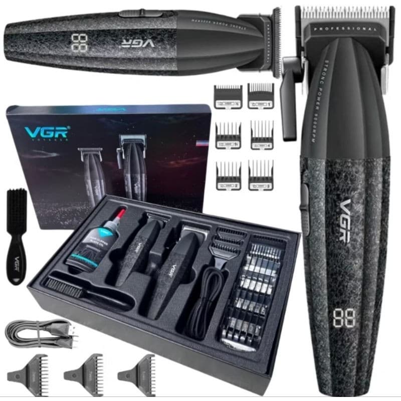 Combo Máquinas de Cortar Cabelo VGR640 Profissional