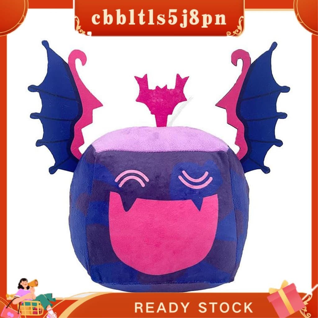 cbbltls5j8pn Blox Fruits Plush Com Código Caixa Misteriosa Blocos Frutas Fantasma Pelúcia , Sombra Macia Travesseiro De