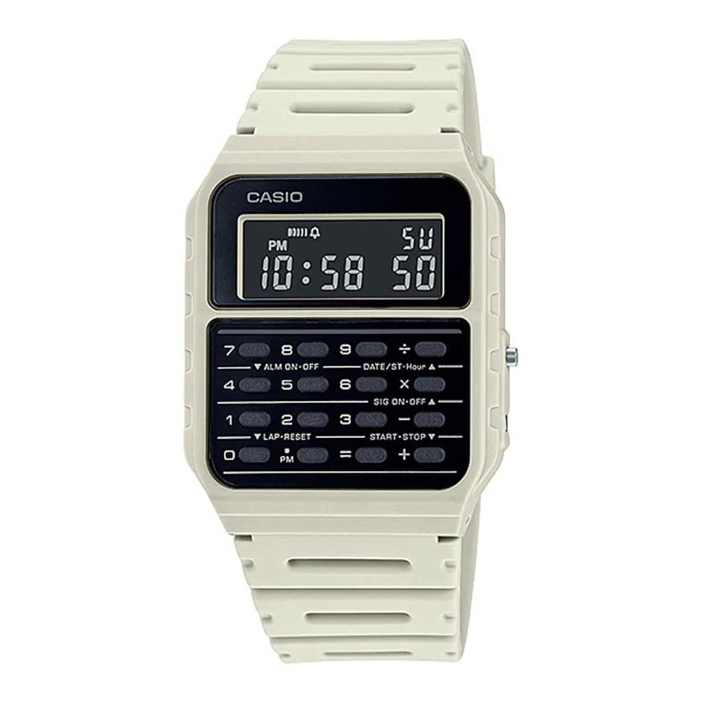 Relógio Casio Calculadora Vintage CA-53WF-8BDF Branco