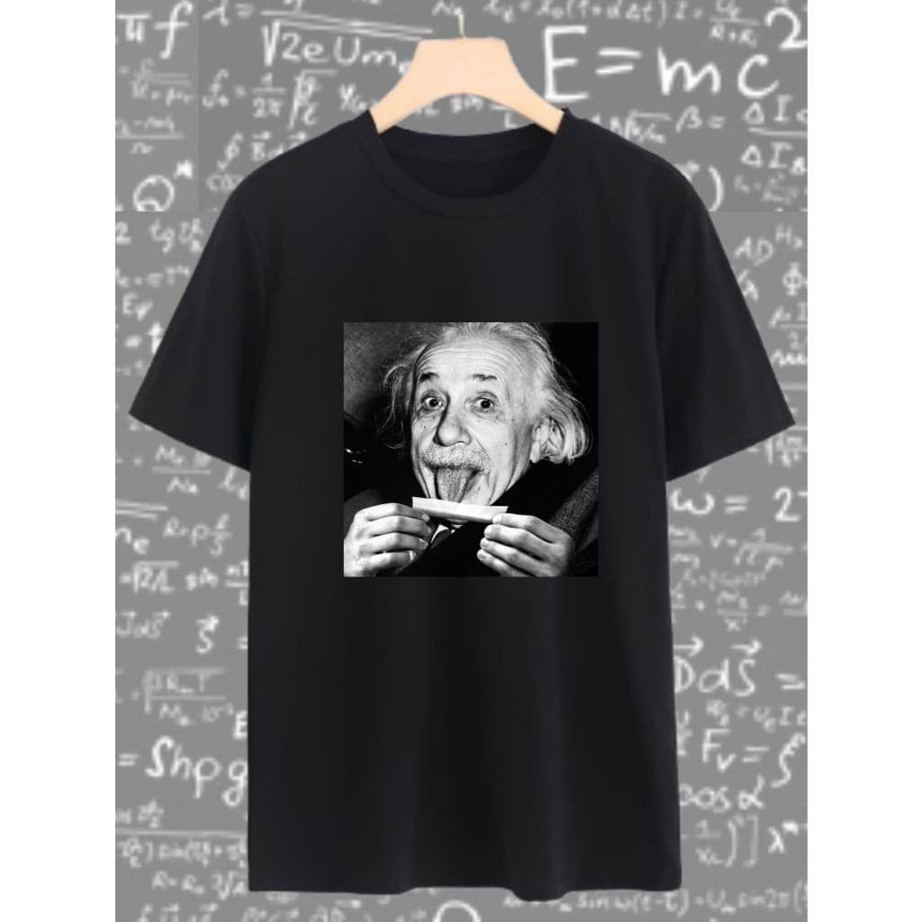 Camiseta Albert Einstein Bolando Um Beck Camisa Masculina Unissex 100% algodão