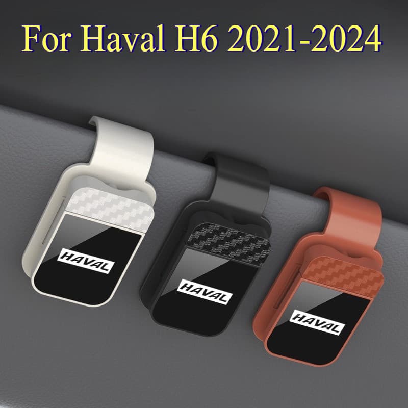 Para Haval H6 2021-2024 : Suporte De Óculos De Sol Com Clipe De Viseira-Carregado Mola Instalação Sem Ferramentas E Punh