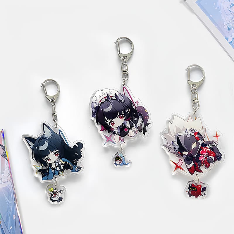 Zenless Zone Zero Game Anime Chaveiro Dupla Face Figura De Desenho Animado Arcylic Pingente Acessórios