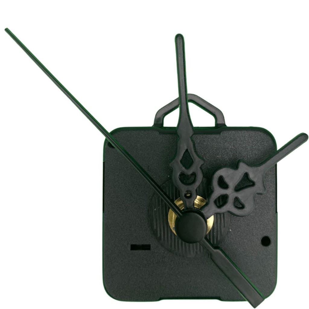 Máquina de Relógio Tic Tac Quartz de Parede 13mm com Ponteiros Colonial 7cm Preto