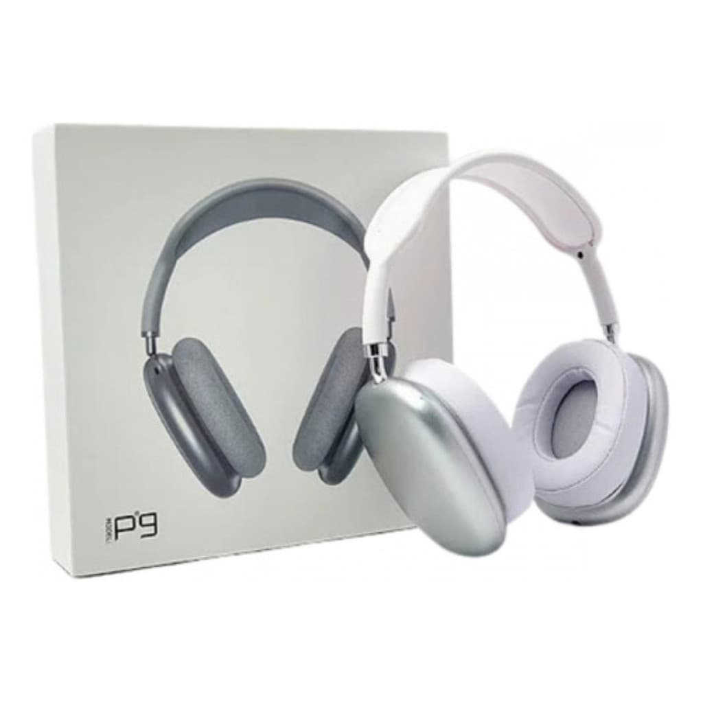 Headphone Bluetooth S/Fio Max P9 Air Bluetooth Premium Prata