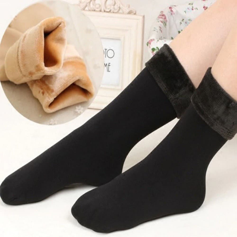 Meias forradas para inverno - 4 pares
