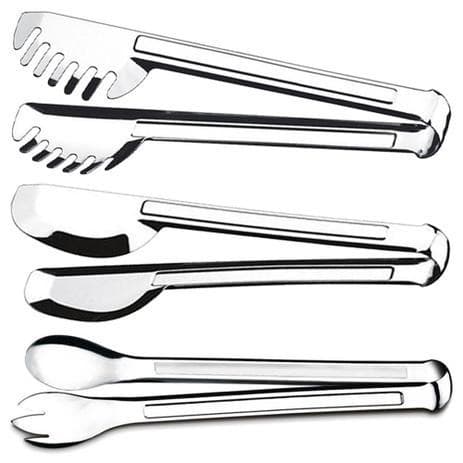 Pegadores Multiuso Pegador Massa Macarrão Salada Cozinha INOX 28cm