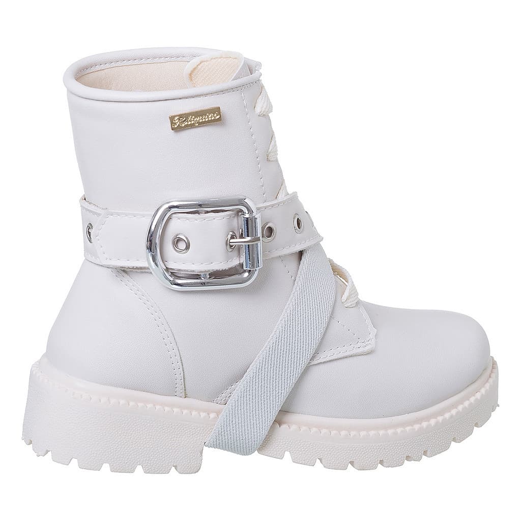 Coturno Infantil com Cinto Moda Casual Tratado Bota Confortável Promoção