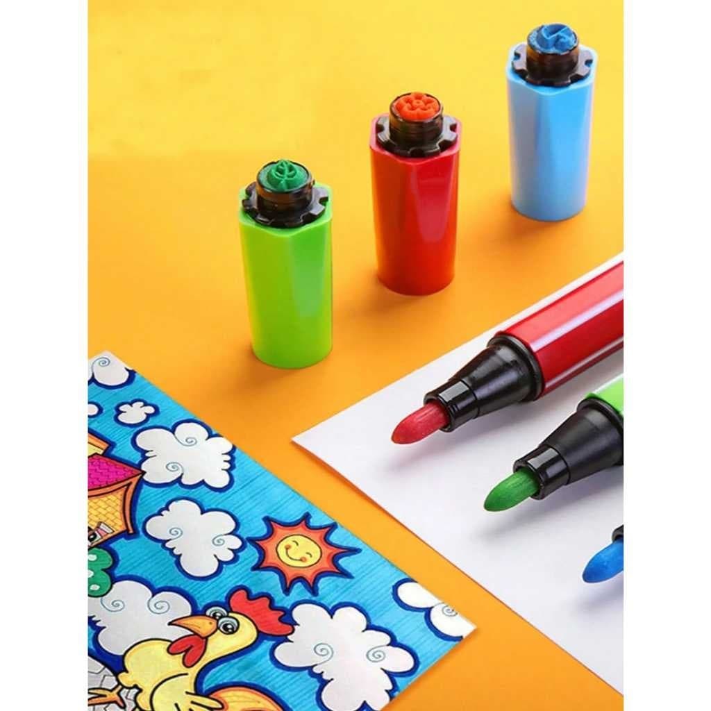 Conjunto De 12 Canetas De Pincel De Aquarela  Para Desenho De Arte .