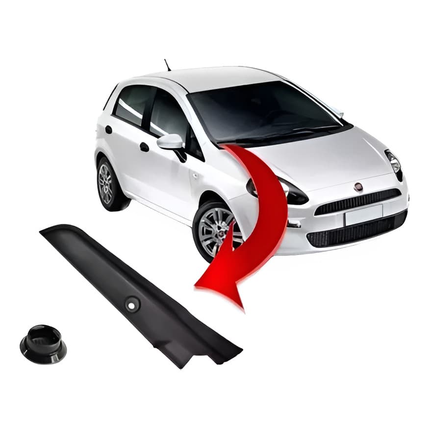 Acabamento Moldura Direita E Tamp Parabrisa Fiat Punto Linea