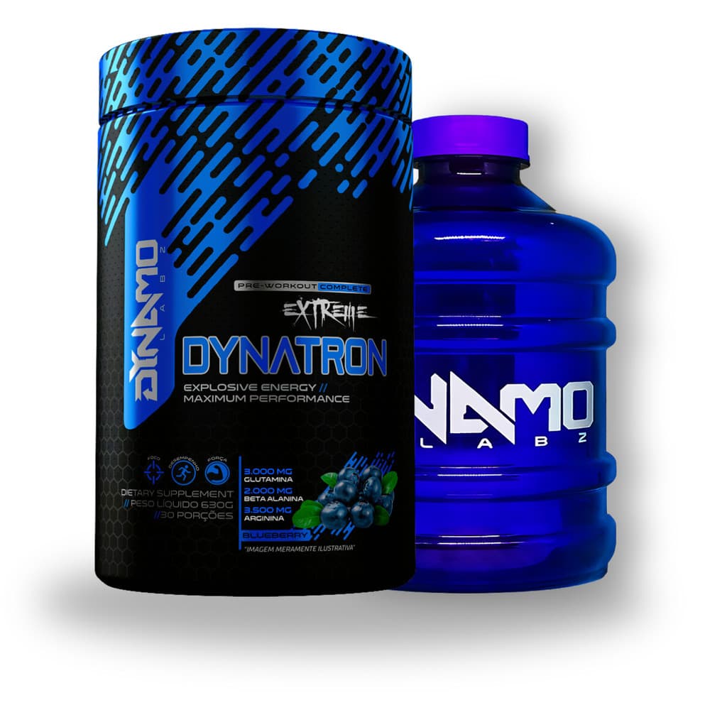 Pré Treino Dynatron Extrem 630g + Galão 1 Lt Dynamo Labz