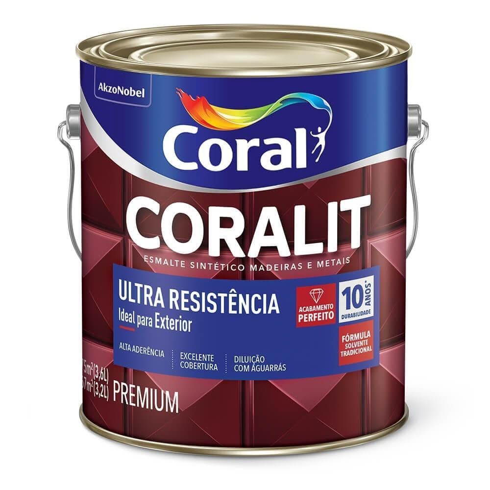 Coralit Ultra Resistência Alto Brilho Branco 3,6L Coral