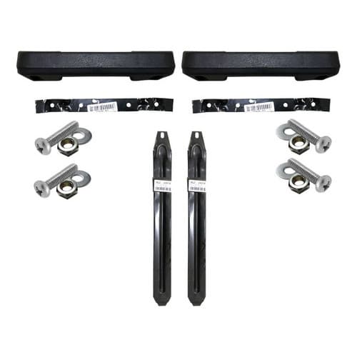 Kit Descansa Braço Fusca 75 76 77 + Suporte + Parafusos Preto