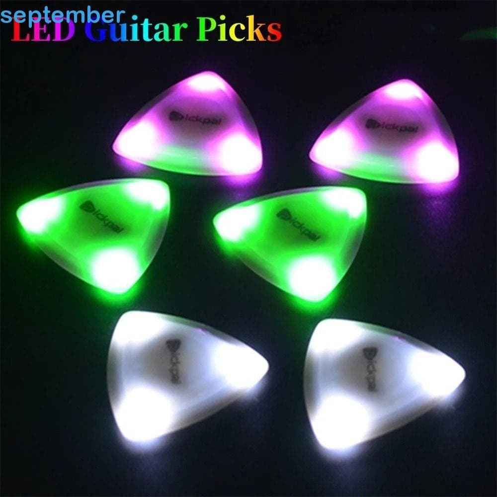 Palheta LED Para Guitarra SEPTEMBERB , Luminosa De Iluminação Automática Com Toque De , Alta Sensibilidade