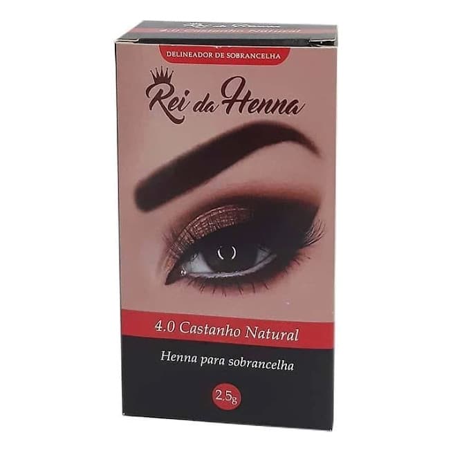 Henna 4.0 Castanho Natural 1,3g - Rei da Henna