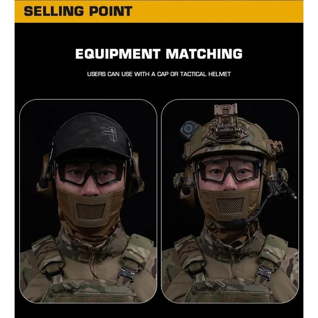 Máscara De Airsoft Para Homens Tática Balaclava Chapelaria Proteção Facial Completa Cavaleiro Headwear Paintball Caça Es