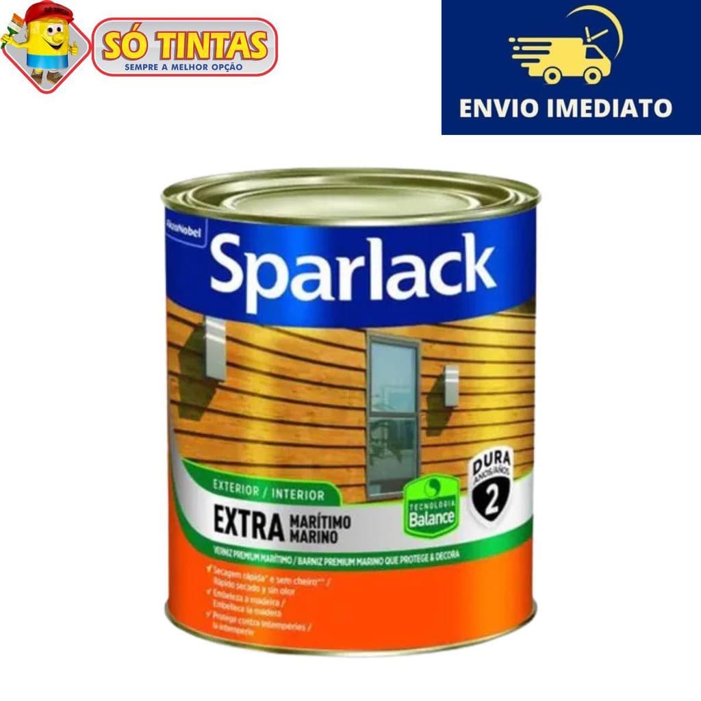 Verniz Marítimo Base Água Acetinado 900ml Protege e Decora - Sparlack