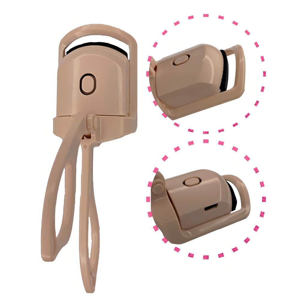 Curvex Curvador Térmico De Cílios Cor BRANCO - carregamento USB - curvex eletrico cor BRANCO