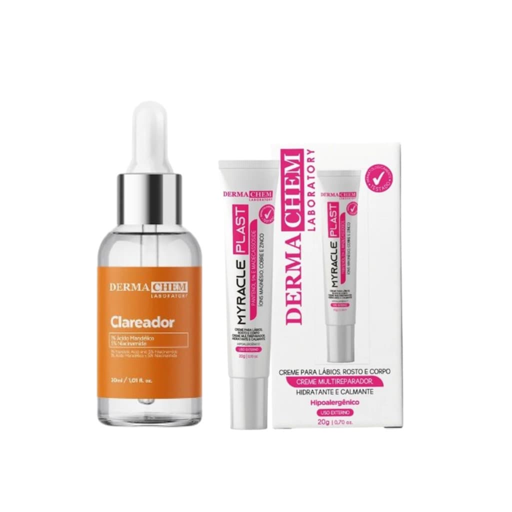 Kit Hidratacão Clareação Rosto Corpo Dermachem