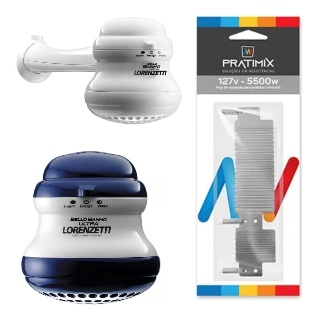Resistência Tipo Lorenzetti Loren Bello Ultra 127v 220v -5500w Pratimix