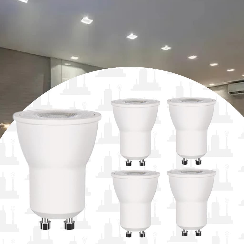 Kit 2, 3, 4 Mini Dicroica led 4,5w Mr11 gu10 Branco Quente/Neutro/Frio Bivolt Para spot