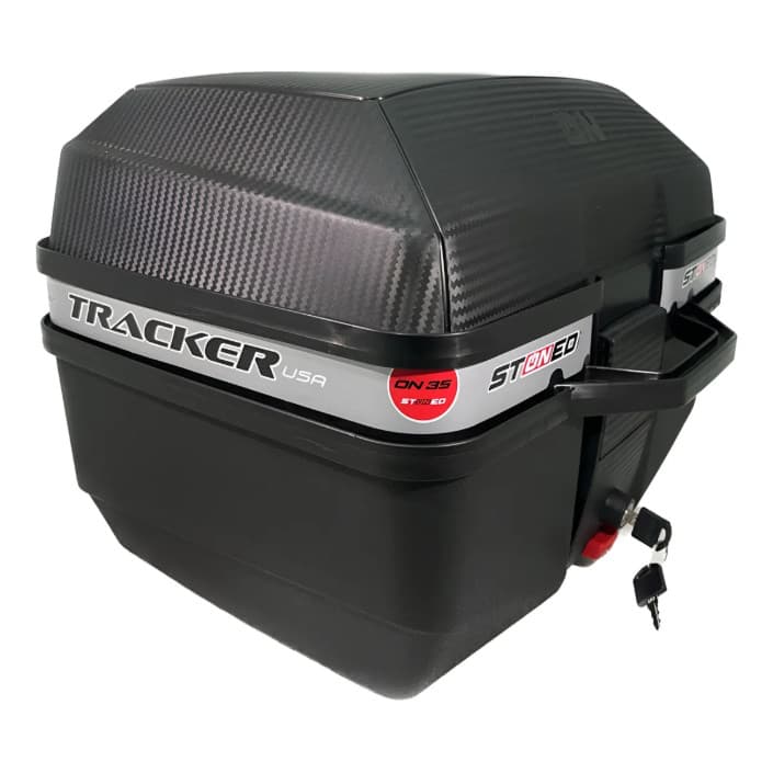Bau Bauleto 35l Moto Tracker Prateado Stoned Base Universal